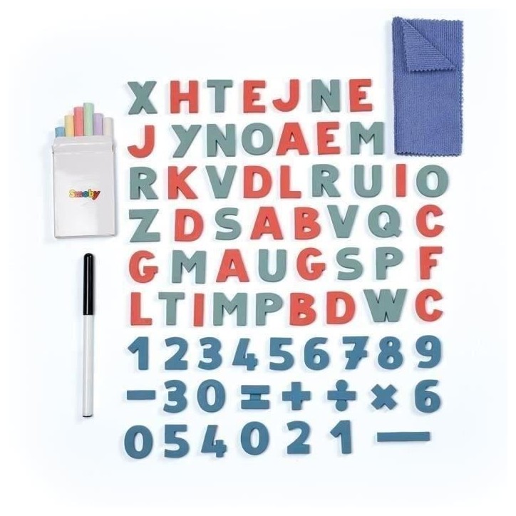 Smoby - Tableau Tubes - Double face magnétique et ardoise - Bac amovible - 80 accessoires inclus - Dés 3ans Smoby - Tableau Tubes - Double face magnétique et ardoise - Bac amovible - 80 accessoires inclus - Dés 3ans