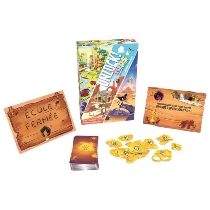 Unlock! Kids Histoires Epoques - Asmodee - Jeu de société - Enigmes et aventures pour enfants