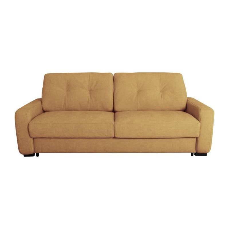 Canapé convertible express - 2/3 places - SOA - Tissu gauffré - Ocre Canapé convertible express - 2/3 places - SOA - Tissu gauffré - Ocre