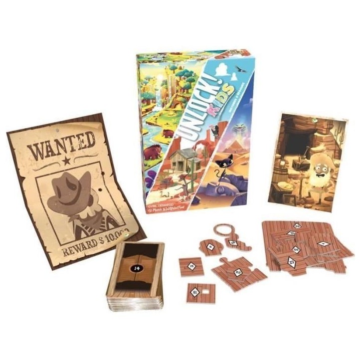 Unlock! Kids Histoires Epoques - Asmodee - Jeu de société - Enigmes et aventures pour enfants