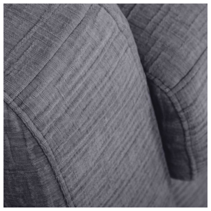 Canapé convertible express - 3 places - SOA - Tissu gauffré - Gris souris - Matelas 15 cm - 215 x 100 x 91 cm - DUNLOPILLO
