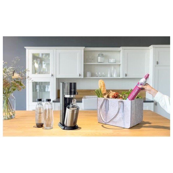 Bouteille en verre SODASTREAM - Capacité 1L - Compatible machine DUO