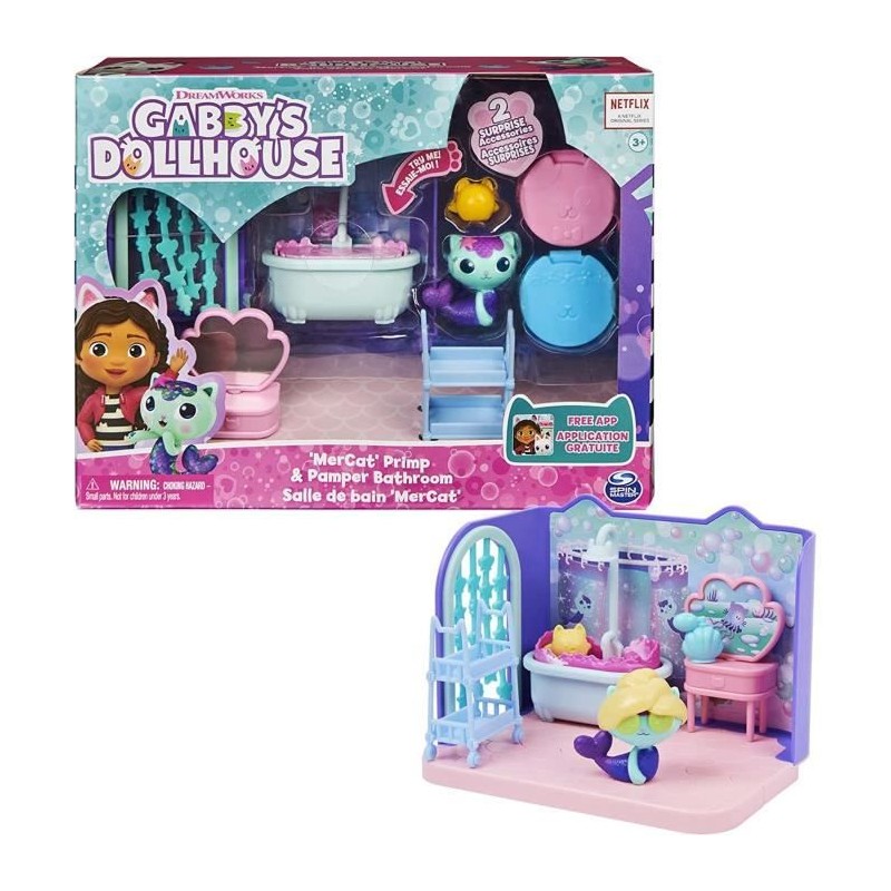 Gabby et la Maison Magique - Playset Deluxe La Salle de Bain de Marine Gabby et la Maison Magique - Playset Deluxe La Salle de Bain de Marine