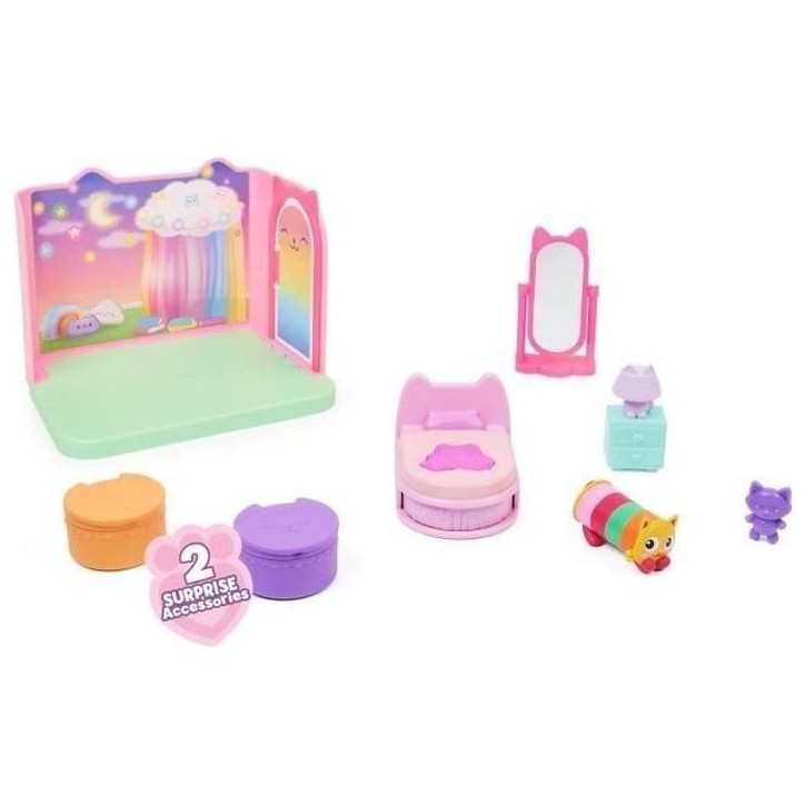 Gabby et la Maison magique - Playset Deluxe la Chambre de Polochat - 1 figurine + accessoires Gabby et la Maison magique - Playset Deluxe la Chambre de Polochat - 1 figurine + accessoires