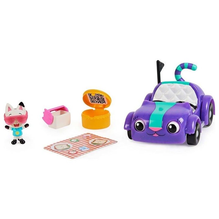 Chabriolette - Gabby et la Maison Magique - Véhicule et figurine chat avec accessoires Chabriolette - Gabby et la Maison Magique - Véhicule et figurine chat avec accessoires