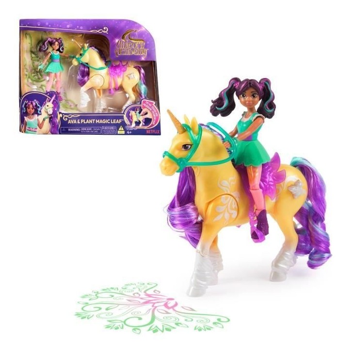 Licorne - Spin Master - 6072482 - Lumieres - Poupée Ava - 7 points d'articulation