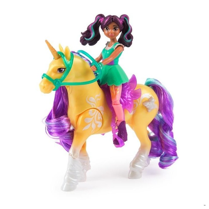 Licorne - Spin Master - 6072482 - Lumieres - Poupée Ava - 7 points d'articulation