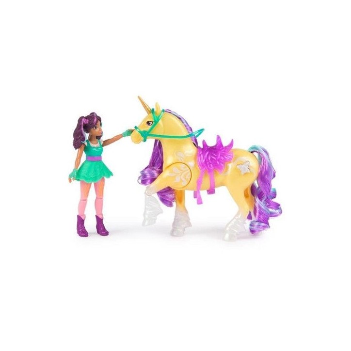 Licorne - Spin Master - 6072482 - Lumieres - Poupée Ava - 7 points d'articulation