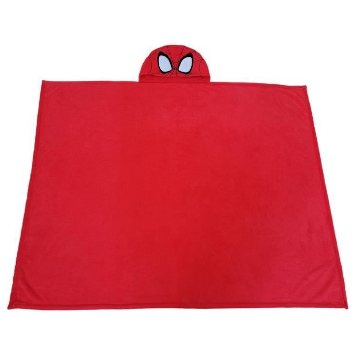 Plaid polaire a capuche 3D - SPIDERMAN - 120 x 150 cm