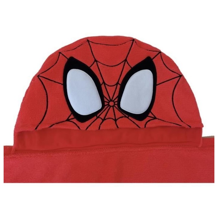 Plaid polaire a capuche 3D - SPIDERMAN - 120 x 150 cm