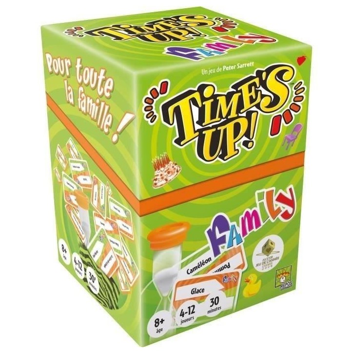 Repos Production | Time's Up! : Family - Version Verte | Jeu de société | a partir de 8 ans | 4 a 12 joueurs | 30 minutes