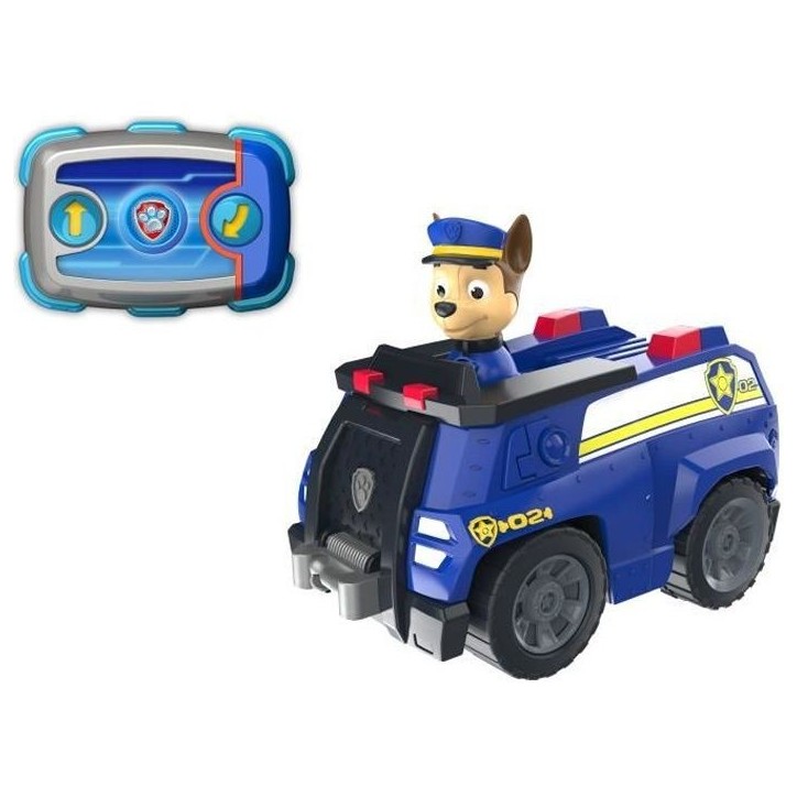 Véhicule radiocommandé Chase - PAW PATROL - Technologie 2,4 Ghz - Adapté aux petites mains