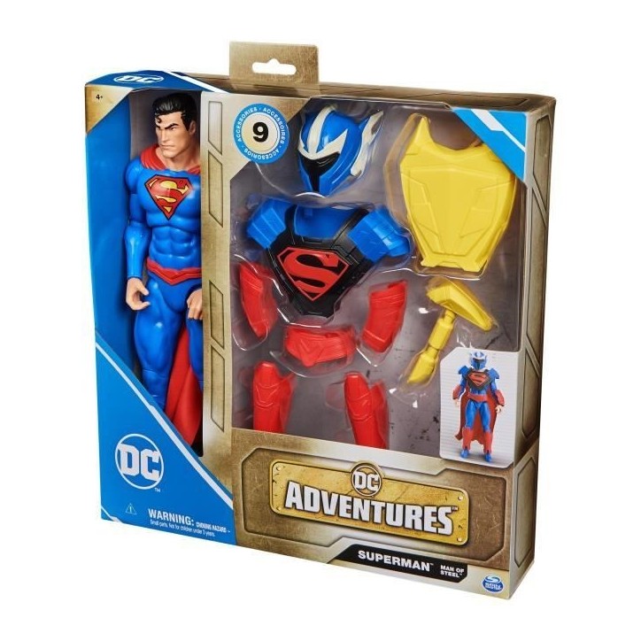 Spin Master PACK FIGURINE 30 CM SUPERMAN + ACCESSOIRES DC Adventures
