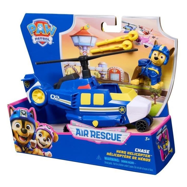 SPIN MASTERVÉHICULE + FIGURINE CHASE AIR RESCUE La Pat' Patrouille