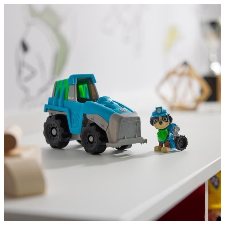 SPIN MASTERVEHICULE + FIGURINE REX La Pat' Patrouille