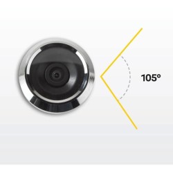 Judas Numérique Yale DDV500 - Écran LCD 3.2 - Porte Épaisseur 38mm-