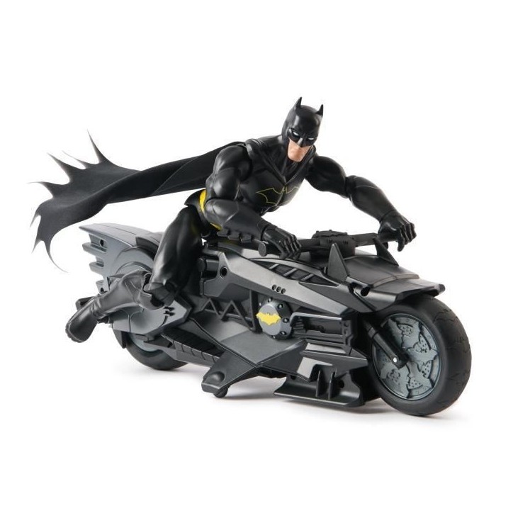 Pack Batcycle RC + Batman - Figurine 30cm - Batman Pack Batcycle RC + Batman - Figurine 30cm - Batman