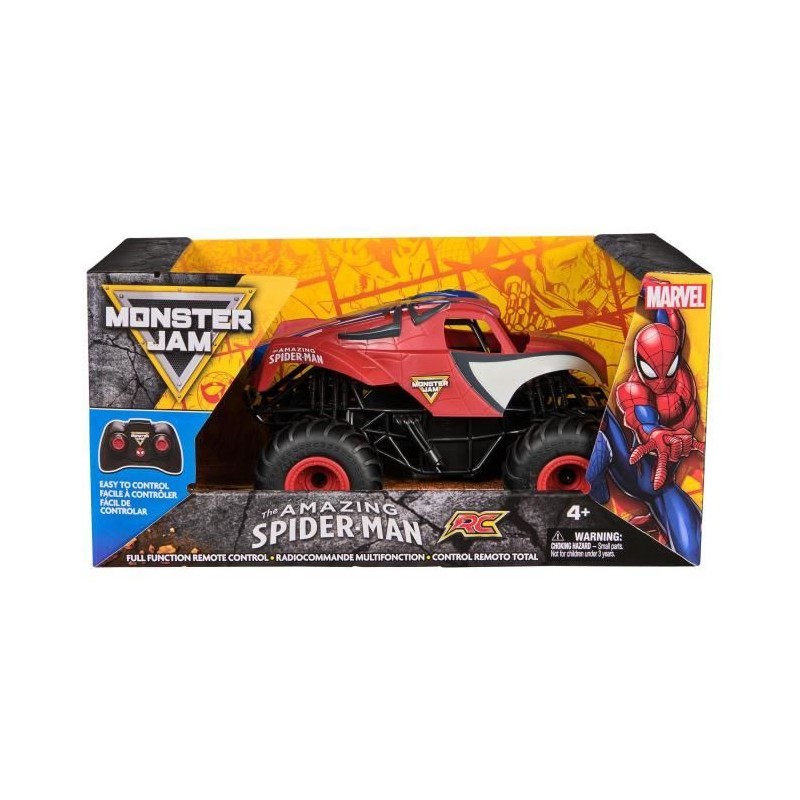Spider-Man - Véhicule radiocommandé - 1:24 - Monster Jam Spider-Man - Véhicule radiocommandé - 1:24 - Monster Jam