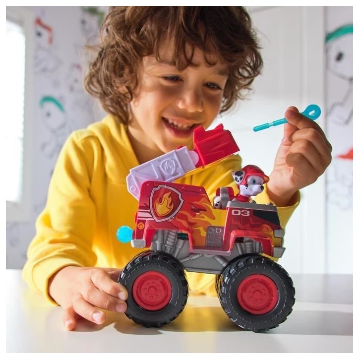 SPIN MASTER VÉHICULE + FIGURINE RESCUE WHEELS MARCUS La Pat' Patrouille