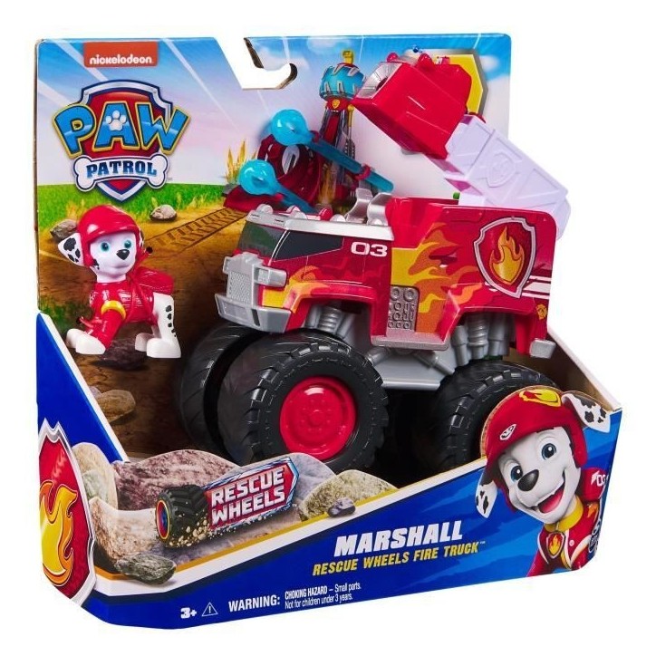 SPIN MASTER VÉHICULE + FIGURINE RESCUE WHEELS MARCUS La Pat' Patrouille