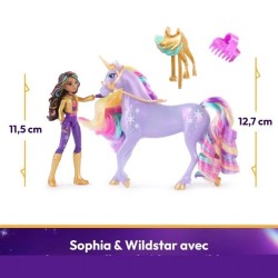 SPIN MASTER COFFRET LICORNE ET POUPEE WILDSTAR ET SOPHIA Unicorn Acade