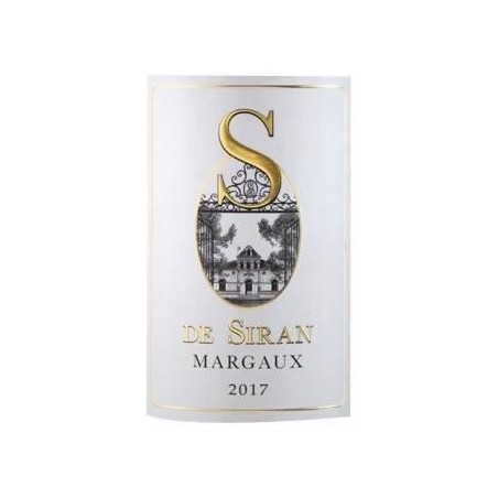Château Siran S de Siran 2017 Margaux - Vin rouge de Bordeaux
