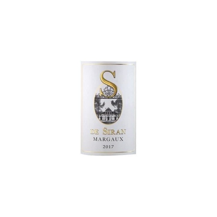 Château Siran S de Siran 2017 Margaux - Vin rouge de Bordeaux