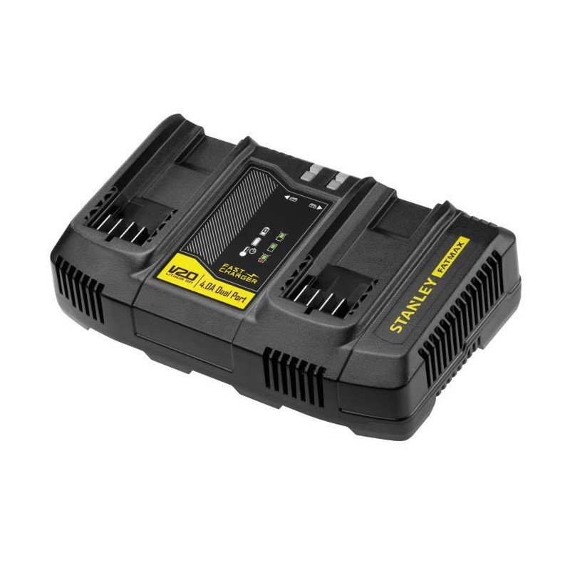 Double chargeur 18V 4A - Stanley Fatmax - Compatible avec toutes les b