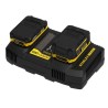 Double chargeur 18V 4A - Stanley Fatmax - Compatible avec toutes les b