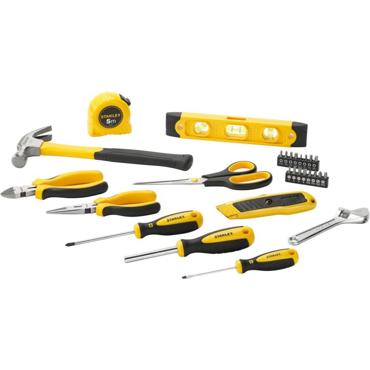 Malette a outils 28 pieces - STANLEY - STHT78050-1 - Coffret plastique - Noir et jaune Malette a outils 28 pieces - STANLEY - STHT78050-1 - Coffret plastique - Noir et jaune