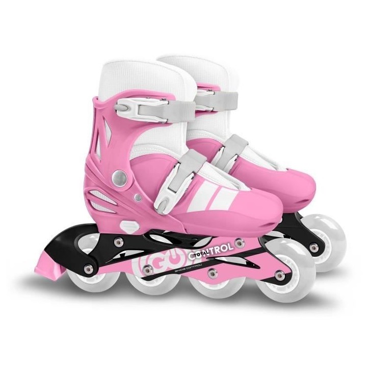 Patins en ligne ajustable - STAMP - SKIDS CONTROL - Taille 30-33 - Rose