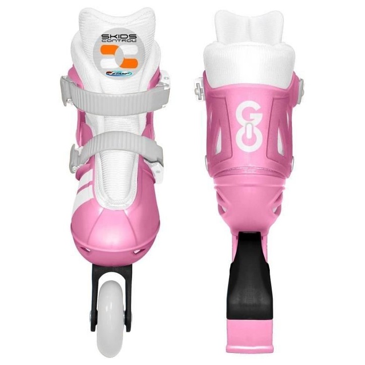 Patins en ligne ajustable - STAMP - SKIDS CONTROL - Taille 30-33 - Rose