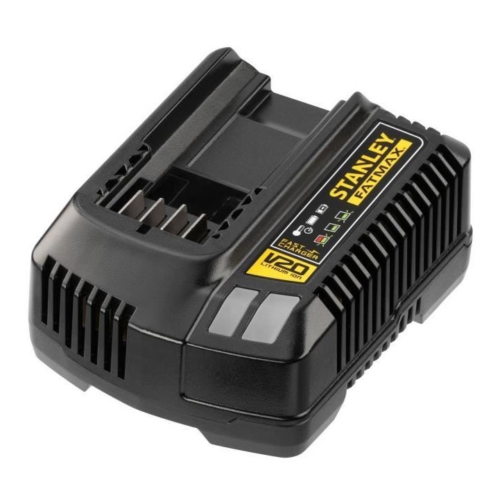 Chargeur 18V 4A - Stanley Fatmax - Compatible avec toutes les batteries de la Gamme V20 - SFMCB14-QW Chargeur 18V 4A - Stanley Fatmax - Compatible avec toutes les batteries de la Gamme V20 - SFMCB14-QW