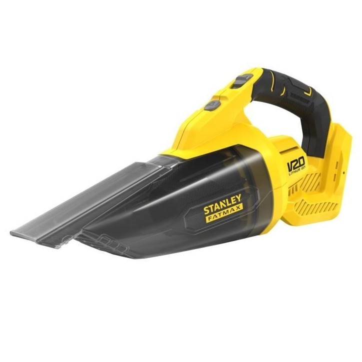 Aspirateur a main sans fil - Stanley Fatmax - SFMCVH001B-XJ - 18V - sans sac - Sans batterie Aspirateur a main sans fil - Stanley Fatmax - SFMCVH001B-XJ - 18V - sans sac - Sans batterie