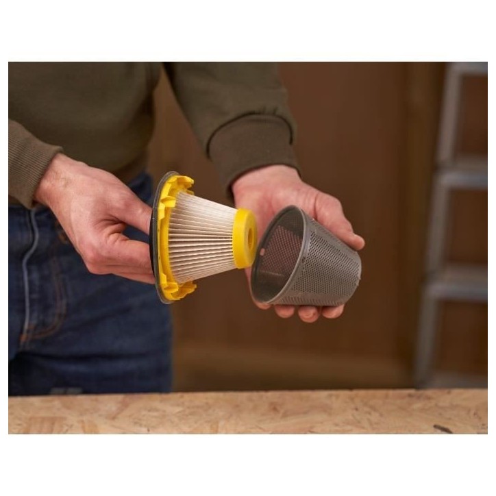 Aspirateur a main sans fil - Stanley Fatmax - SFMCVH001B-XJ - 18V - sans sac - Sans batterie Aspirateur a main sans fil - Stanley Fatmax - SFMCVH001B-XJ - 18V - sans sac - Sans batterie
