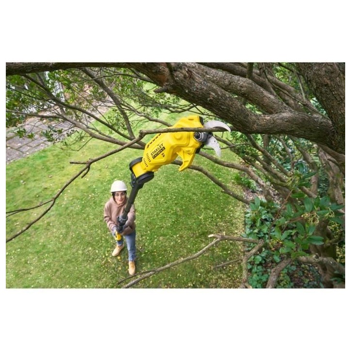 STANLEY FATMAX - SECATEUR SUR PERCHE 18V - Fourni avec un chargeur et une batterie 4AH STANLEY FATMAX - SECATEUR SUR PERCHE 18V - Fourni avec un chargeur et une batterie 4AH