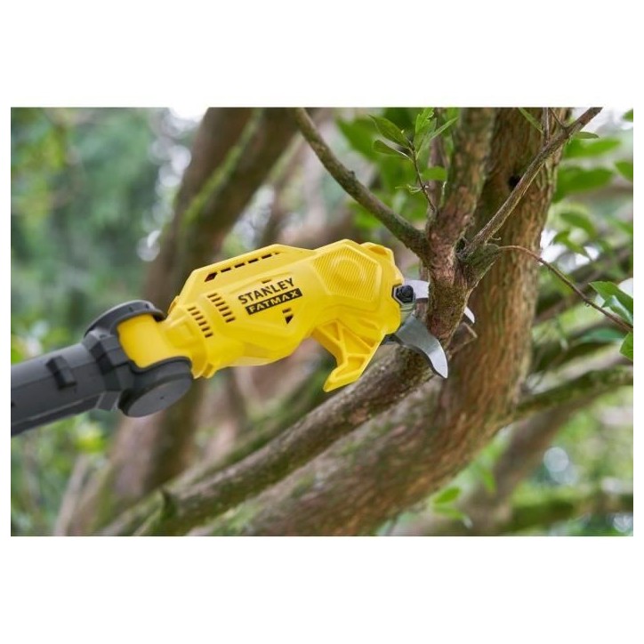 STANLEY FATMAX - SECATEUR SUR PERCHE 18V - Fourni avec un chargeur et une batterie 4AH STANLEY FATMAX - SECATEUR SUR PERCHE 18V - Fourni avec un chargeur et une batterie 4AH