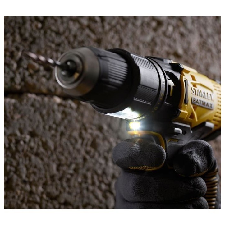 Perceuse visseuse a percussion 50 Nm - Lithium 18V - 2 Batteries 2Ah - STANLEY FATMAX V20 - SFMCD711D22-QW Perceuse visseuse a percussion 50 Nm - Lithium 18V - 2 Batteries 2Ah - STANLEY FATMAX V20 - SFMCD711D22-QW