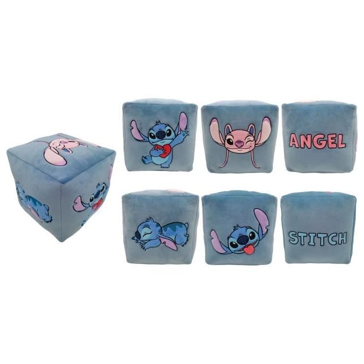 Coussin - Cube - LILO & STITCH - Microfibre - 25 x 25 x 25 cm Coussin - Cube - LILO & STITCH - Microfibre - 25 x 25 x 25 cm
