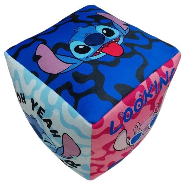 Coussin premium - Cube - Lilo & STITCH - Microfibre - 25 x 25 x 25 cm Coussin premium - Cube - Lilo & STITCH - Microfibre - 25 x 25 x 25 cm