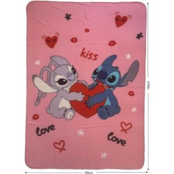 Plaid - LILO & STITCH - Stitch & Angel - 100 x 140 cm