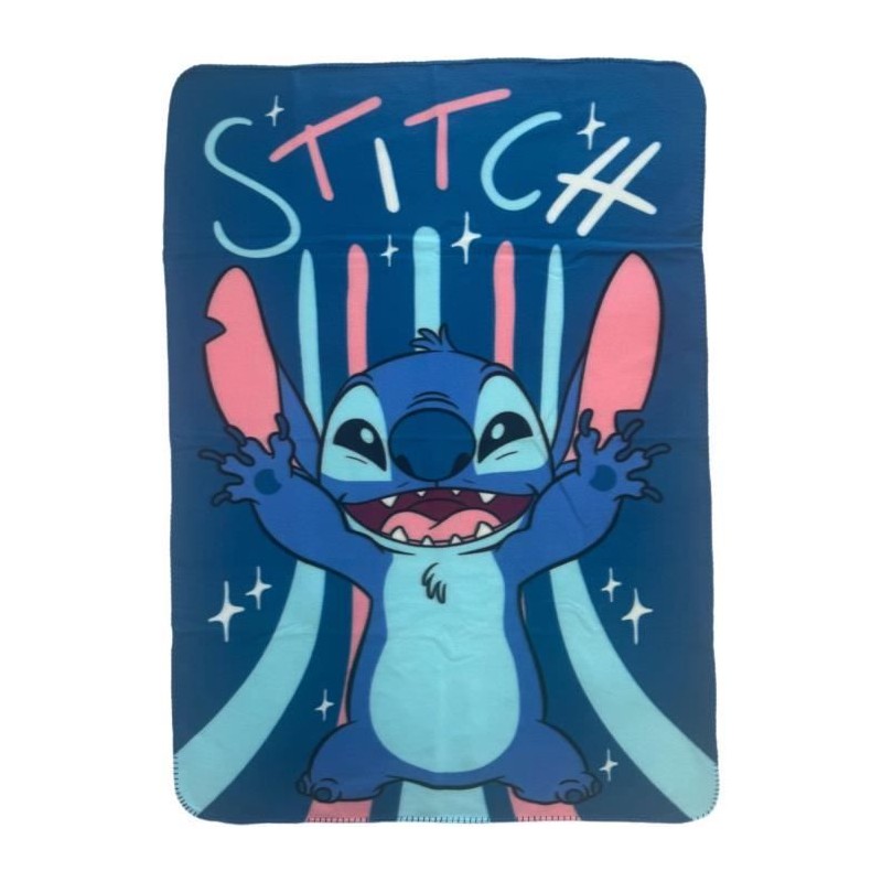 Plaid - LILO & STITCH - Stitch heureux - 100 x 140 cm Plaid - LILO & STITCH - Stitch heureux - 100 x 140 cm
