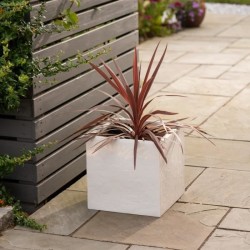 Pot de fleur - STRATA - L - Carré - Riven - Ø 38.5cm x 46.5cm H - Co