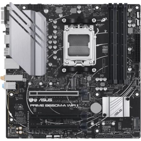 Carte mere - ASUS - PRIME B650M-A WIFI II - AMD B650 - Emplacement AM5 micro ATX
