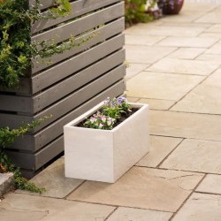 Pot de fleur - STRATA - Riven trough - Ø 38.5cm x 17.5cm H x 46.5cm L