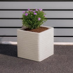 Pot de fleur - STRATA - Carré - Banbury - Ø 30.5cm x 30cm H - Couleu
