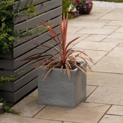 Pot de fleur - STRATA - L - Carré - Riven - Ø 38.5cm x 46.5cm H - Co