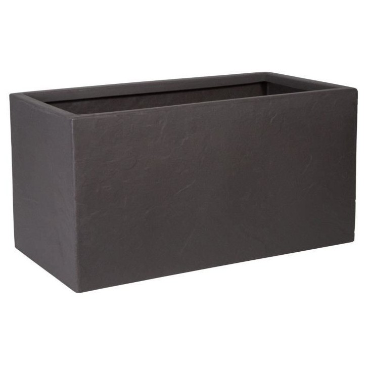 Pot de fleur - STRATA - Riven trough - Ø 38.5cm x 17.5cm H x 46.5cm L - Couleur cendres Pot de fleur - STRATA - Riven trough - Ø 38.5cm x 17.5cm H x 46.5cm L - Couleur cendres