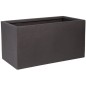 Pot de fleur - STRATA - Riven trough - Ø 38.5cm x 17.5cm H x 46.5cm L - Couleur cendres