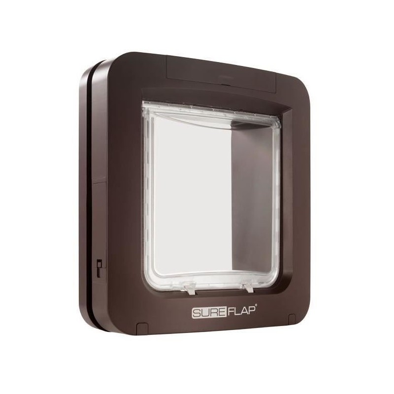 SUREFLAP Grande chatiere a puce électronique - Marron - 178 mm x 170 SUREFLAP Grande chatiere a puce électronique - Marron - 178 mm x 170